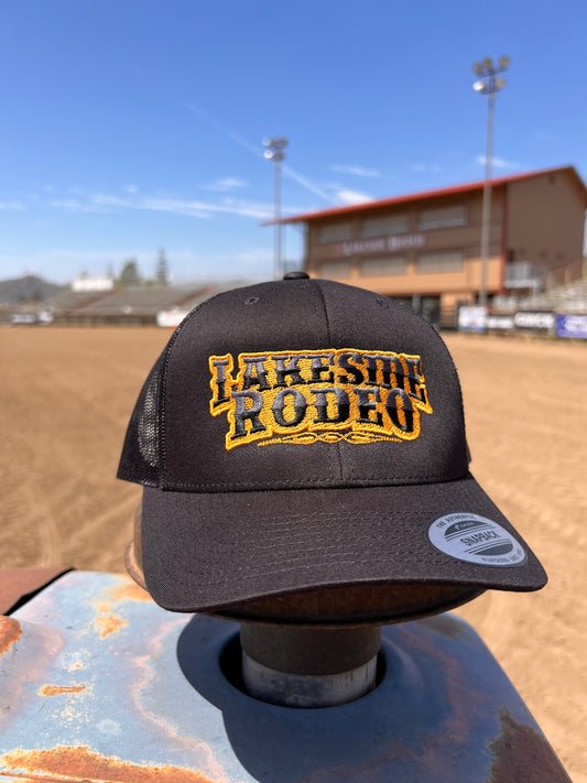 Lakeside Rodeo Trucker Hat -  Black/Gold
