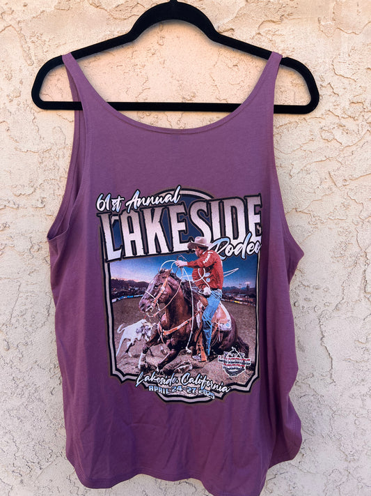Women's Purple 61st Annual (2025) Rodeo Event Tank - FINAL SALE
