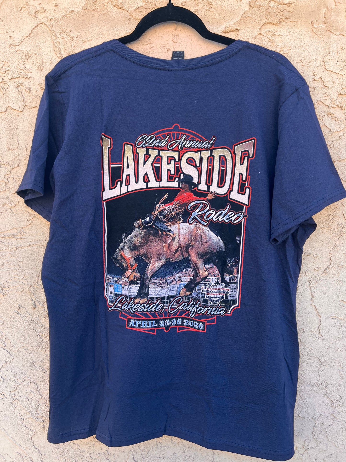 Women's Navy 62nd Annual (2026) Rodeo Event V-Neck Tee - FINAL SALE