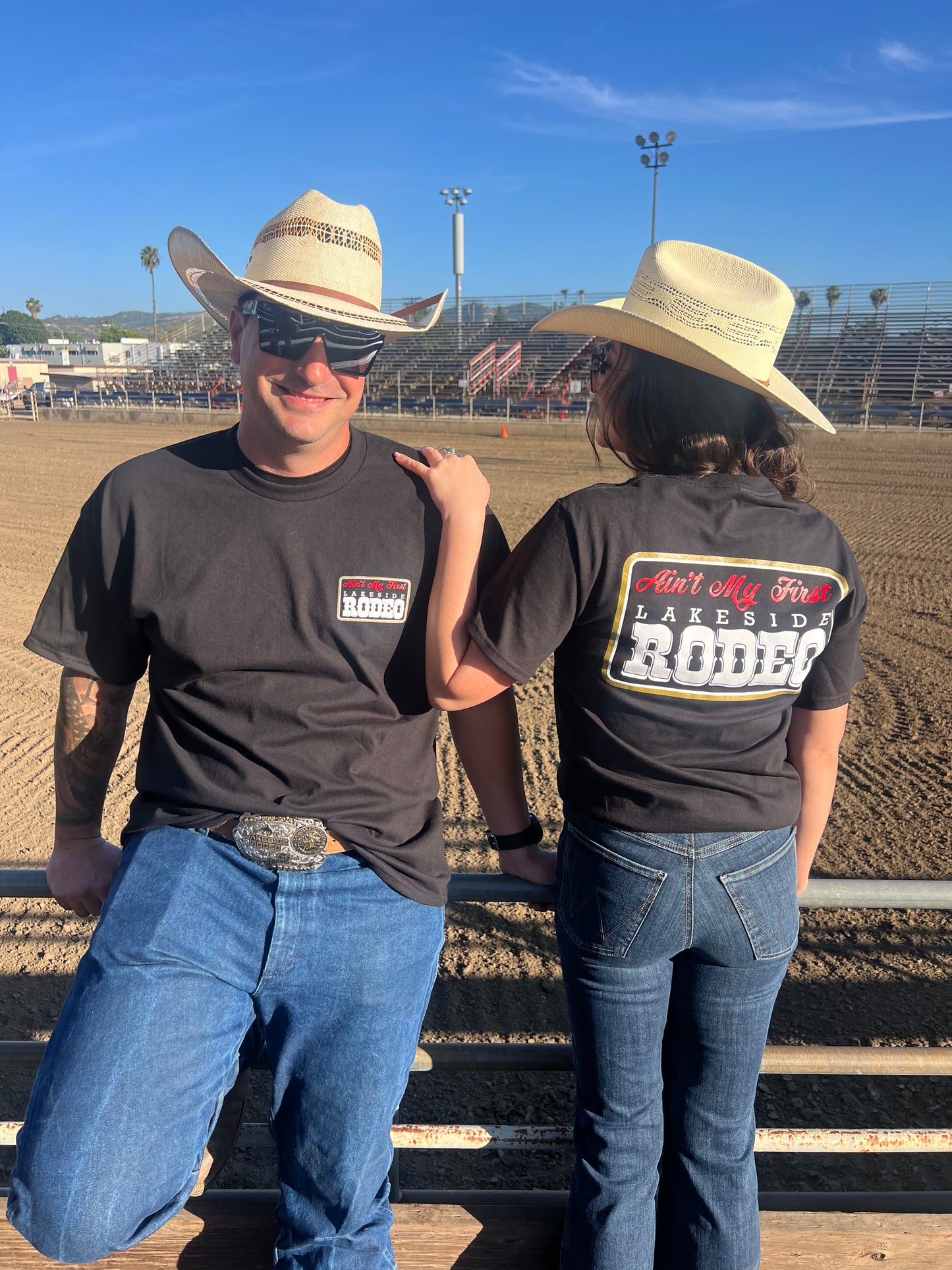 Ain't My First Lakeside Rodeo Tee - Black