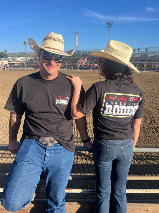 Ain't My First Lakeside Rodeo Tee - Black